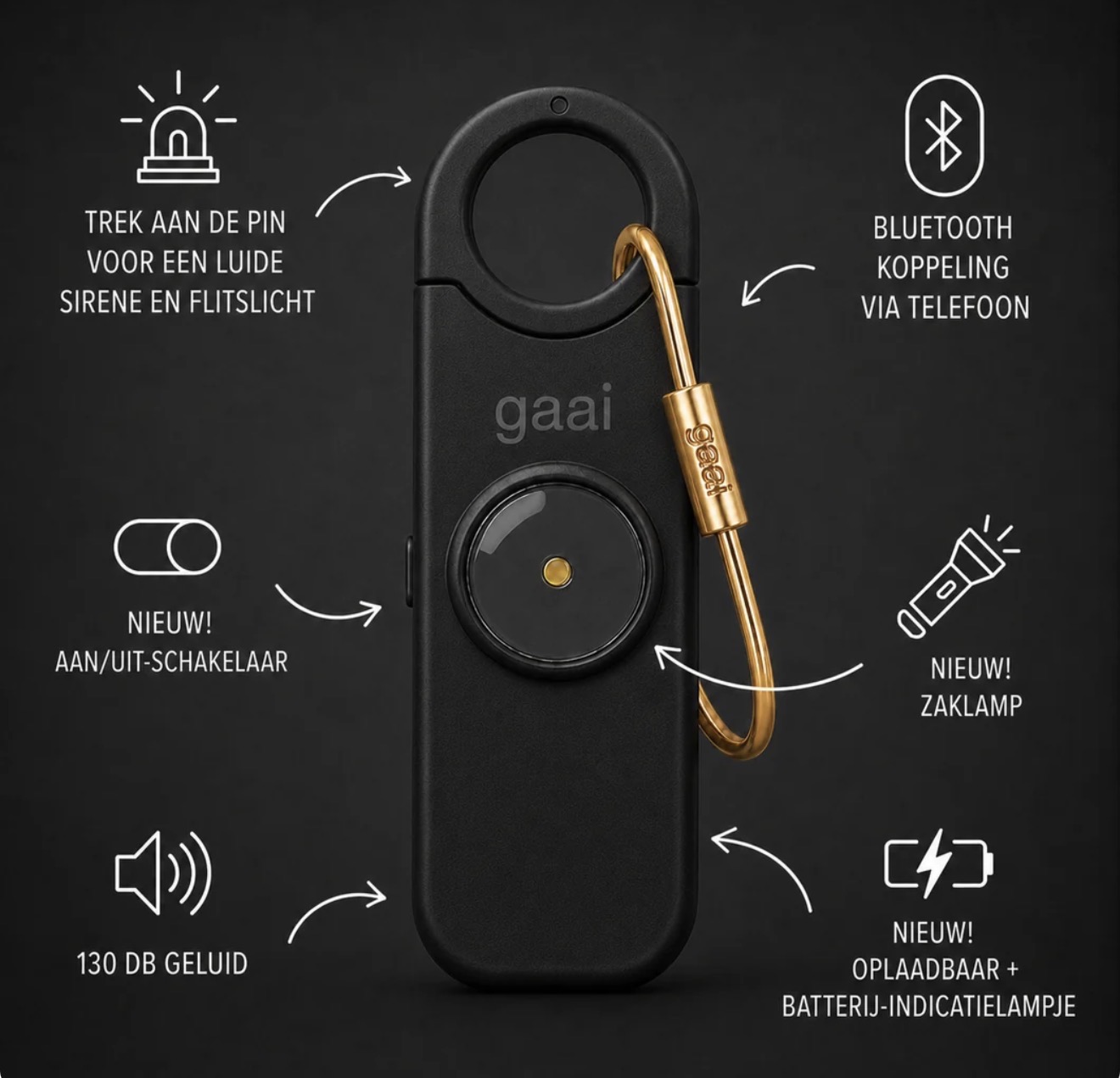 GAAI-veiligheidssleutelhanger, foto 2