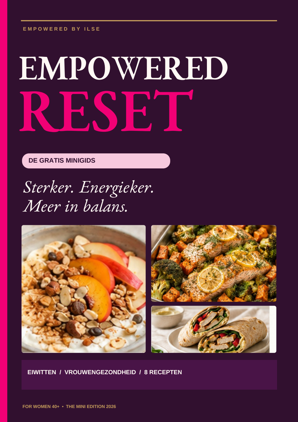 Cover van de gratis minigids Empowered Reset van Empowered by Ilse